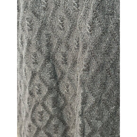 Pronto Uomo Men’s Vtg Black Sweater M Italy Collared 2- Button Geometric Solid - Picture 9 of 14